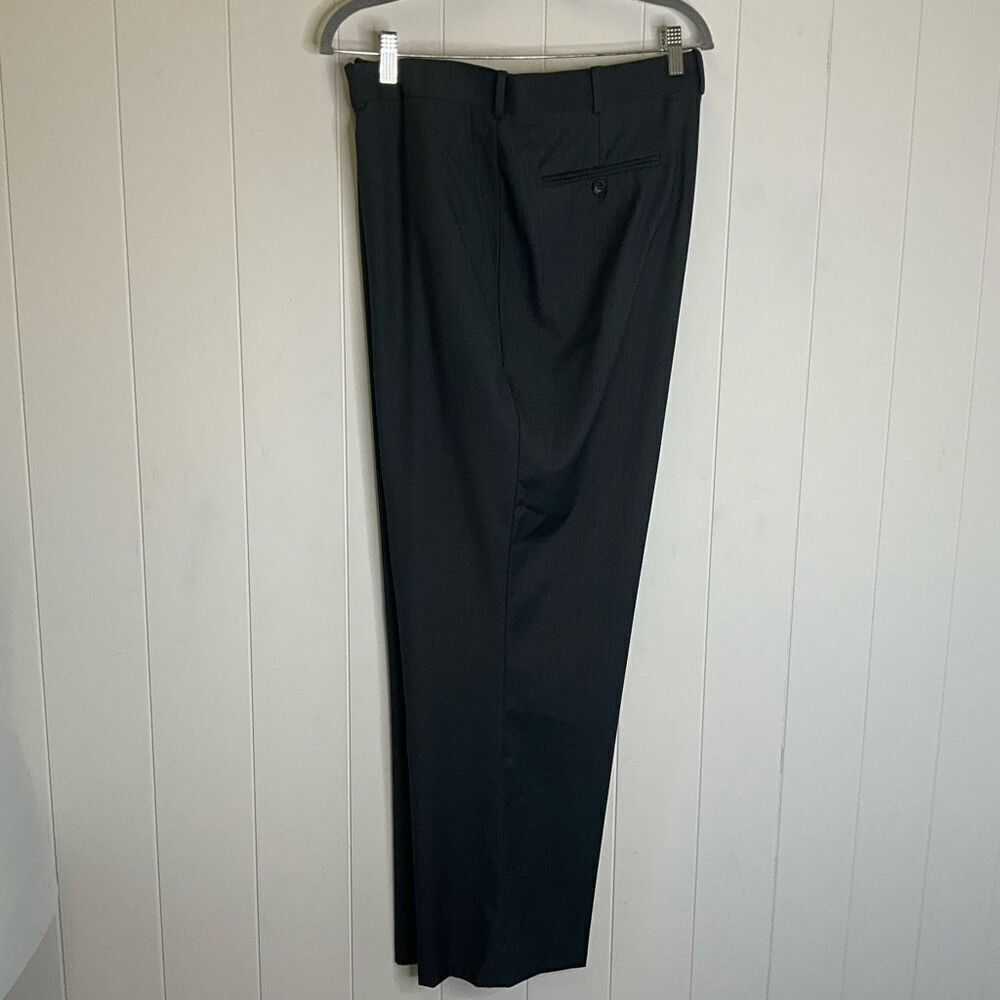 Adolfo Men’s 42W X 30L Black Hight Twist Microtech Deluxe Pants Slacks Trousers